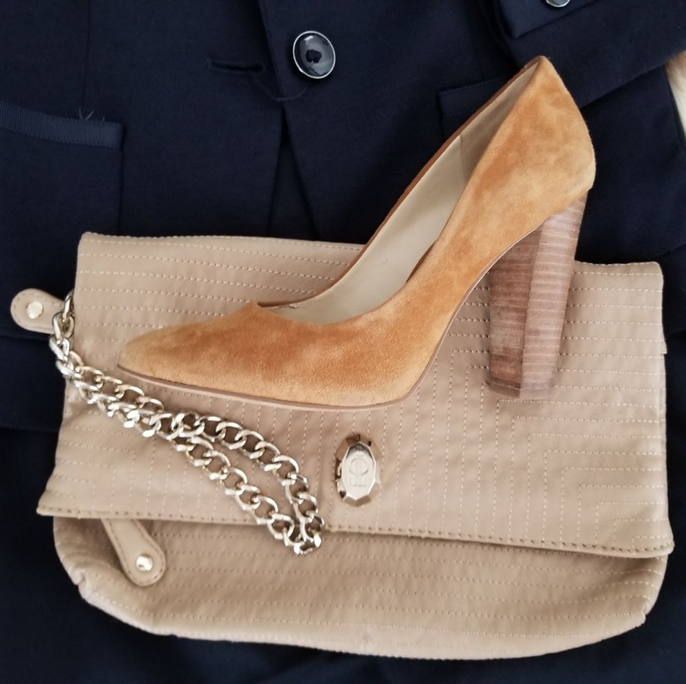 JLO Taupe/Tan Clutch